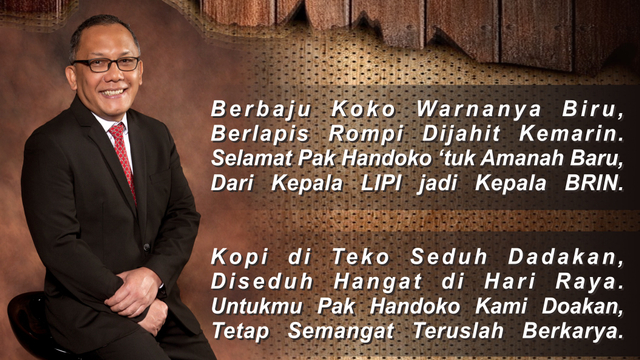 Kepala LIPI Laksana Tri Handoko (2018-2021). Sumber: Dokumen LIPI