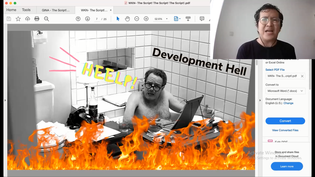 Tangkapan layar rekaman kuliah umum prodi TVF Fikom Unpad (Fahri Hardiansyah).