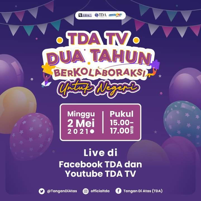 Streaming Perayaan HUT TDA TV Bersamaan dengan Hari Pendidikan Nasional