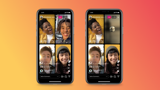 Fitur baru bisukan suara dan matikan video di Instagram Live. Foto: Instagram