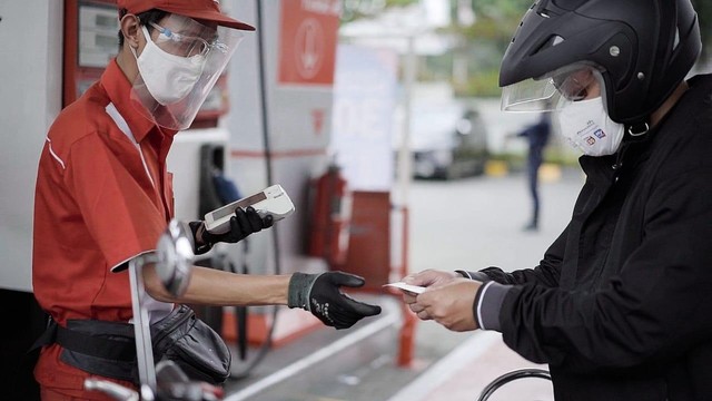 Pertamina diskon pembelian Pertamax Series dan tabung Bright Gas via MyPertamina selama sebulan.  Foto: Pertamina