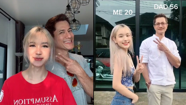 Ayah yang awet muda bersama anaknya. (Foto: @meturr/TikTok)