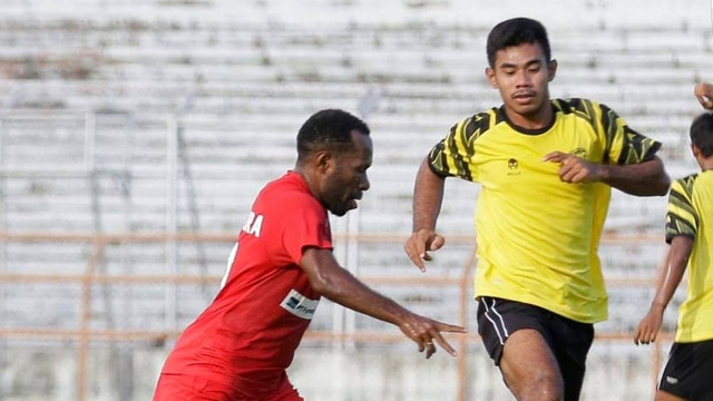 Uji coba antara PSG Pati vs Persipura Jayapura, Minggu (2/5). Foto: Instagram/@persipurapapua1963