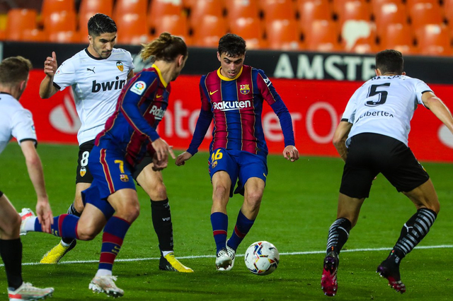 Valencia vs Barcelona. Foto: Twitter/@FCBarcelona