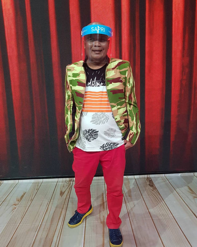 Komedian Sapri. Foto: Instagram/@SapriPantun