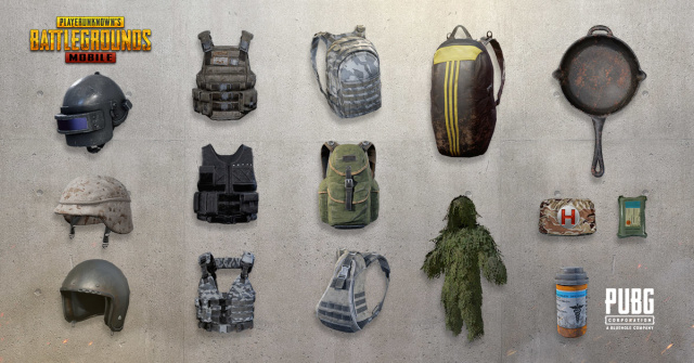 Perlengkapan di dalam gim battle royale, PUBG Mobile. Foto: PUBG Mobile