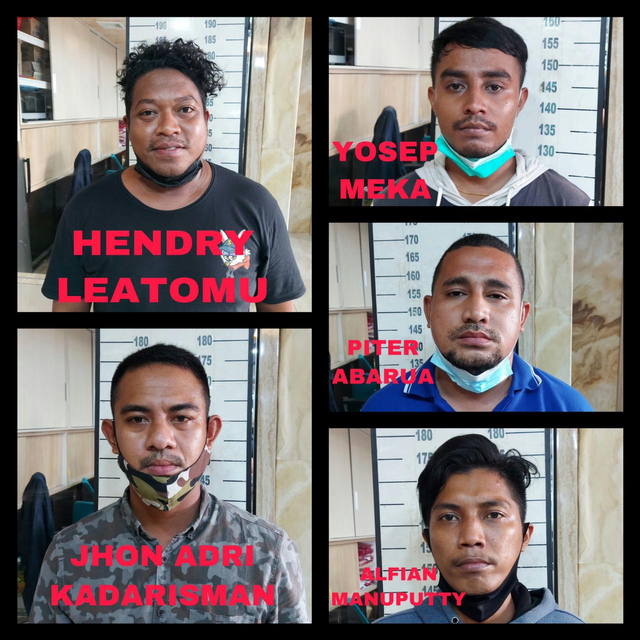 Foto pelaku debt collector yang kepung mobil di Tol Koja Barat, Jakarta Utara. Foto: Dok. Istimewa