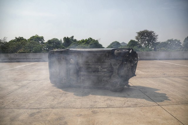 Ilustrasi kecelakaan di Tol. Foto: Aditia Noviansyah/kumparan