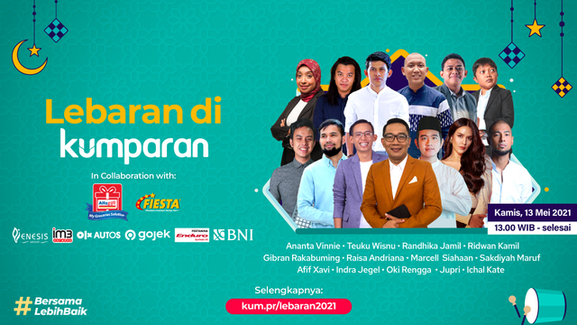 acara lebaran di kumparan 2021 dimeriahkan oleh figur publik dan juga musisi ternama  Foto: Mohamad Miradi/kumparan