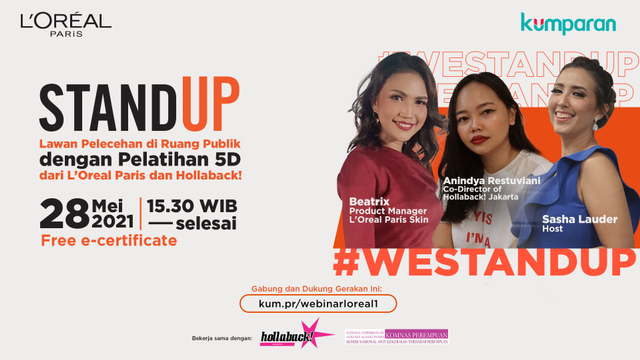 Stand Up Against Street Harassment yang diselenggarakan L'Oreal Paris bersama Hollaback! Jakarta. Foto: kumparan