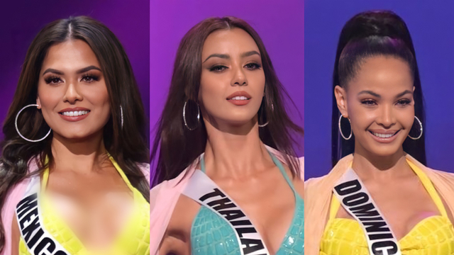 Potret 10 kontestan Miss Universe kenakan bikini warna-warni. Foto: Miss Universe.