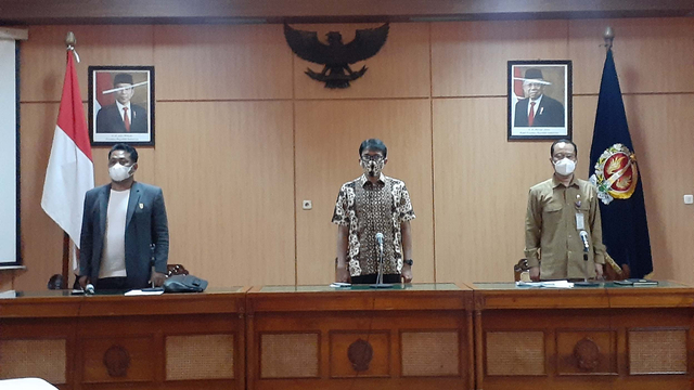 Pemda DIY bersama lembaga terkait mencanangkan gerakan mengumandangkan lagu Indonesia Raya satu stanza setiap pukul 10 pagi.  Foto: Arfiansyah Panji Purnandaru/kumparan