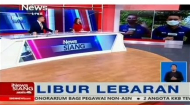 Viral reporter TV mengucapkan kata tak pantas saat siaran langsung. (Foto: Instagram/@lambe_turah)