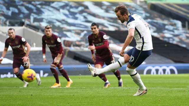 Aksi Harry Kane bersama Tottenham Hotspur. (Foto: Reuters/Carl Recine)