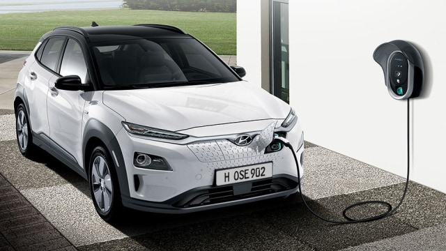 Ilustrasi pengisian daya mobil listrik Hyundai Kona. (Foto: dok. Hyundai)
