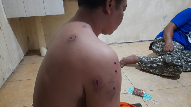 Cepi Hanapi (47), sopir taksi online yang menjadi korban pembegalan di Kecamatan Cileles, Kabupaten Lebak.  Foto: Dok. Istimewa