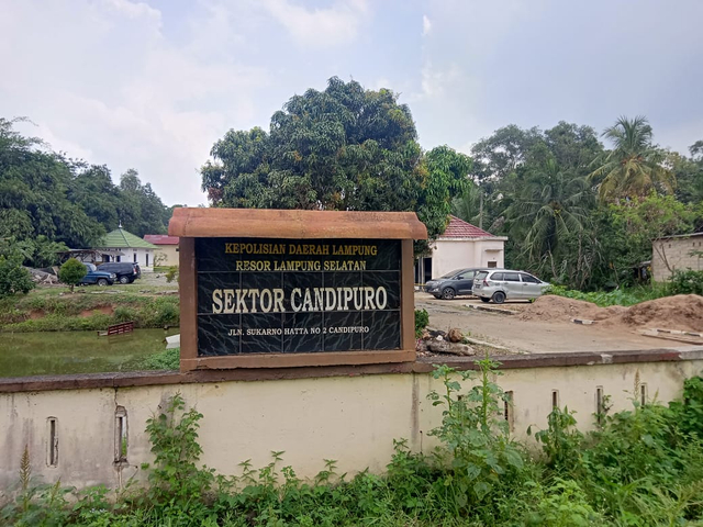 Polsek Candipuro Lampung Selatan | Foto: Sidik Aryono