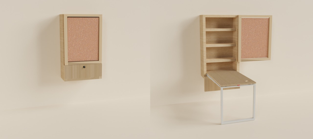 Desain Peek-A-Boo Desk.