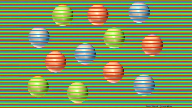 Ilustrasi Ilusi Optik Bola. Foto: David Novick via Livescience