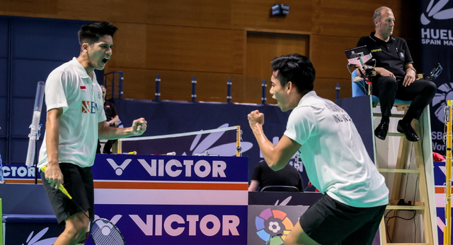 Pramudya Kusumawardana/Yeremia Rambitan, juara Spain Masters 2021. Foto: BWF