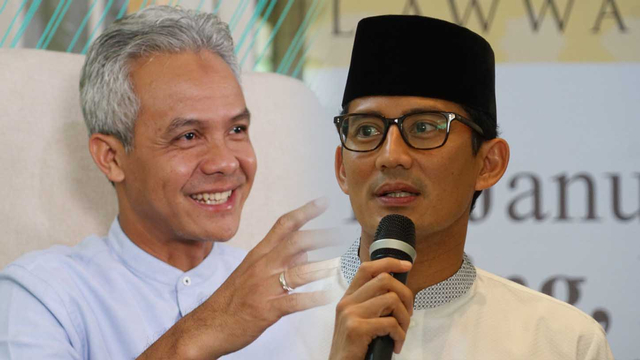 Ganjar Pranowo dan Sandiaga Uno. Foto: Helmi Afandi dan Iqbal Firdaus/kumparan