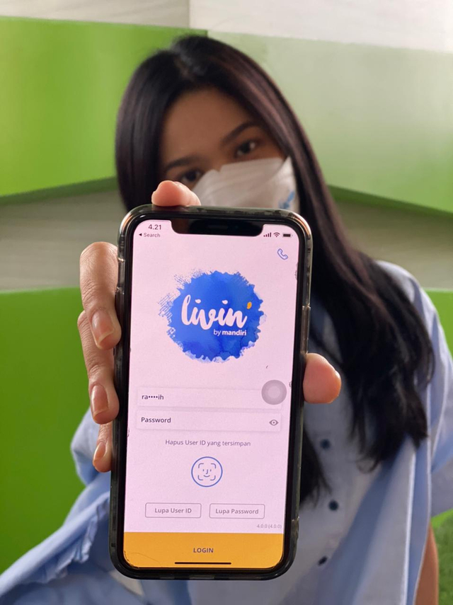 Livin’ by Mandiri, layanan mobile banking milik Bank Mandiri. Foto: Dok. Bank Mandiri