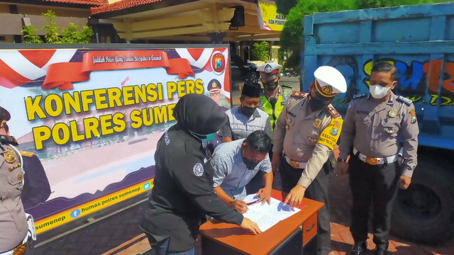 Viral Video Truck Oleng, Satlantas Polres Sumenep Amankan Pengemudi