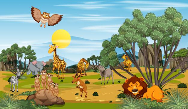 Ilustrasi Cerita Fabel Bahasa Inggris. Ilustrasi: Freepik