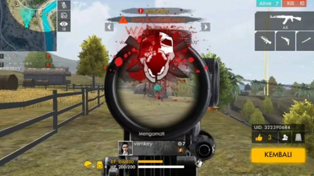 Headshot di Free Fire (Sumber: Garena Free Fire)