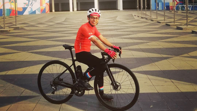 Pesepeda road bike, Yudy Ahmad. Foto: dok. Istimewa