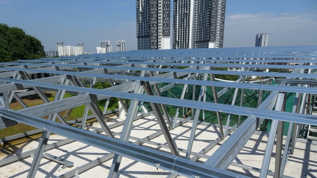 Ilustrasi Rangka Atap Baja Ringan. Foto: Shutterstock