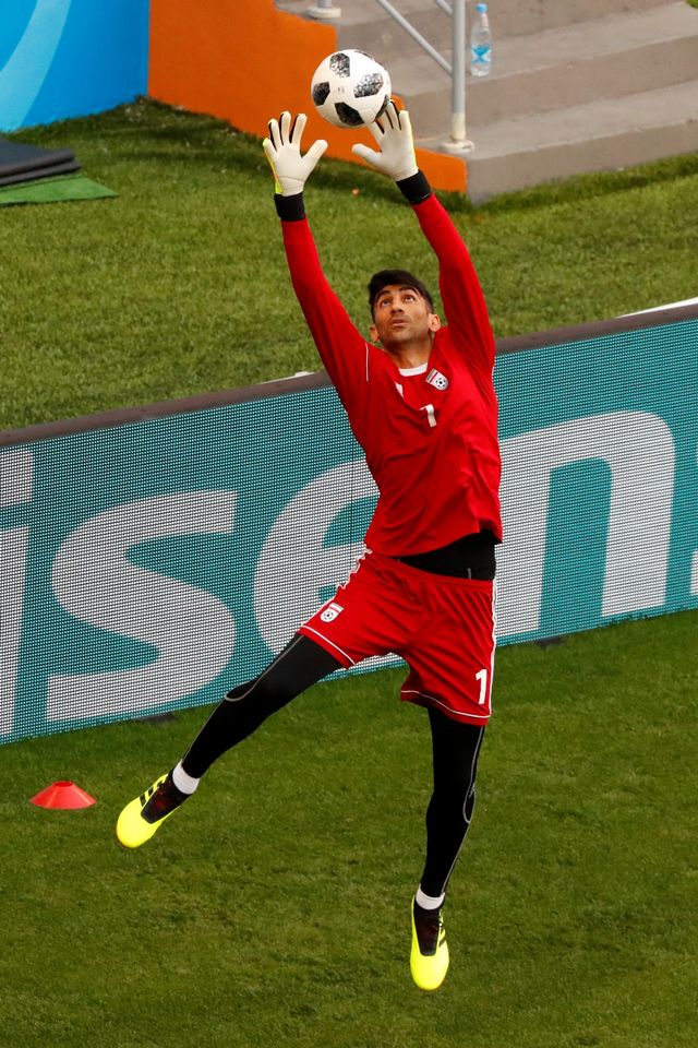 Kiper Timnas Iran, Alireza Beiranvand. Foto: Jack GUEZ/AFP