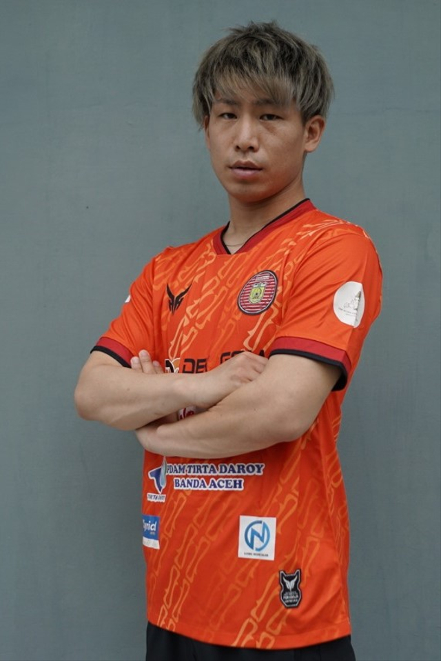 Shori Murata, pemain asing asal Jepang resmi mengenakan seragam Persiraja Banda Aceh untuk berkompetisi di Liga 1 2021. Foto: MO Persiraja