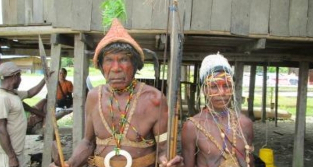 Suku Bauzi di Kabupaten Mamberamo Raya. (Dok foto: Hari Suroto/Balai Arkeologi Papua).