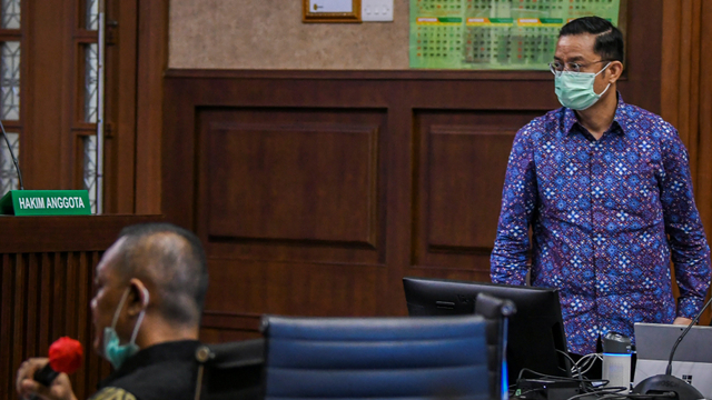 Terdakwa mantan Menteri Sosial Juliari Batubara mengikuti sidang lanjutan kasus korupsi Bantuan Sosial (Bansos) COVID-19 di Pengadilan Tipikor, Jakarta Foto: ANTARA FOTO/Galih Pradipta