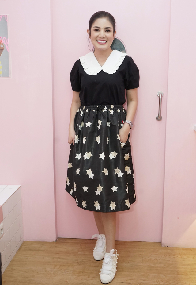 Nindy Ayunda saat ditemui dikawasan Blok M, Jakarta, Selasa, (8/6). Foto: Ronny