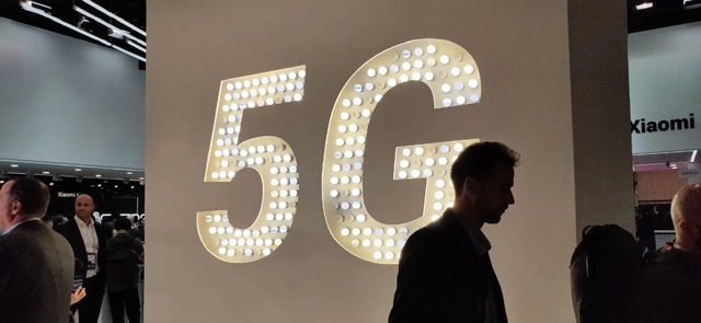 Ilustrasi logo 5G di pameran MWC 2019 di Barcelona, Spanyol. Foto: Aditya Panji/kumparan