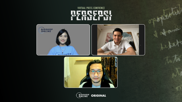 Virtual Press Conference film Persepsi (Foto: Bioskop Online)