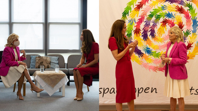 Gaya Kompak Kate Middleton & Jill Biden saat Mengunjungi Sekolah di Inggris Foto: Instagram @dukeandduchessofcambridge