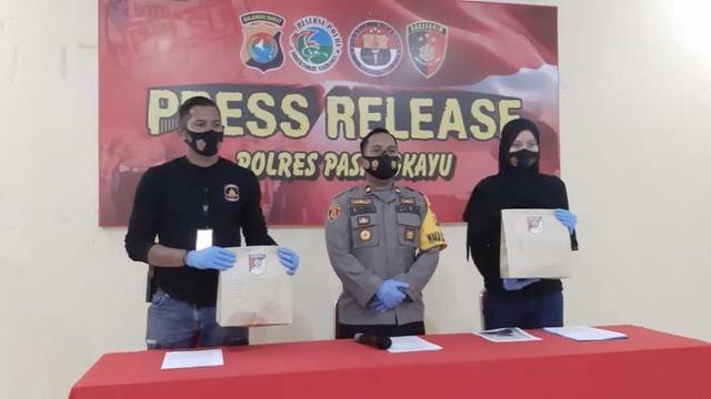Polres Pasangkayu merilis kasus persetubuhan anak dengan pelaku dan korban masih di bawah umur. Foto: Dok. Polres Pasangkayu