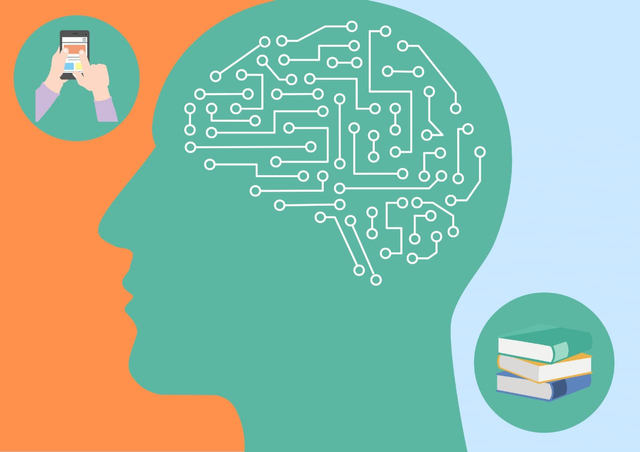 gambar di atas mengartikan bahwa antara literasi dengan pemakaian smartphone itu perlu di seimabngkan. *sumber foto: desain pribadi