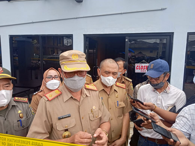 Inspektur kota Bandar Lampung, M Umar saat diwawancarai awak media, Senin (14/6) | Foto : Sidik Aryono/Lampung Geh