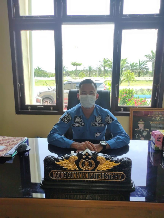 Kasat Reskrim Polres Barito Selatan Iptu Agung Gunawan Putra.