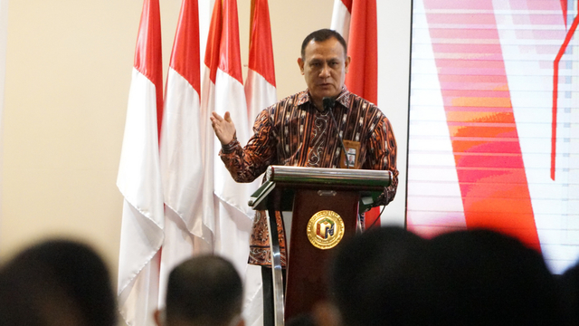 Ketua KPK Firli Bahuri menghadiri Kegiatan pembukaan orientasi pegawai ASN KPK. Foto: KPK