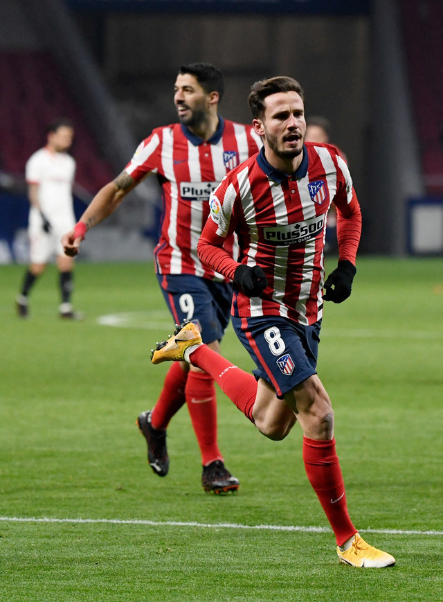 Pemain Atletico Madrid, Saul Niguez Foto: PIERRE-PHILIPPE MARCOU / AFP
