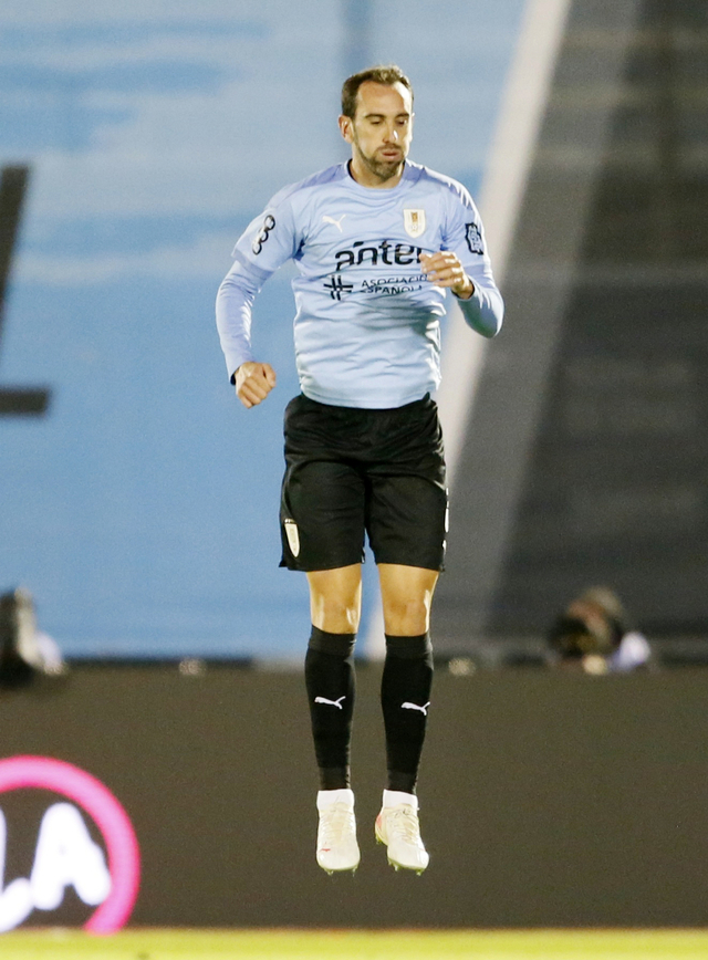 Pemain Uruguay, Diego Godin. Foto: REUTERS/Mariana Greif