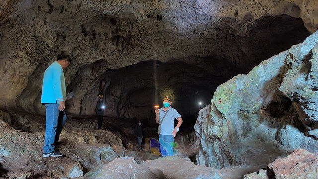 Kondisi di dalam Goa Lowo, di kawasan hutan Desa Sumberarum, Kecamatan Dander, Kabupaten Bojonegoro. (foto: dan/beritabojonegoro)