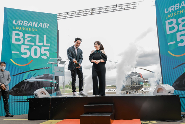 CEO Urban Air Dewa Gede Adiputra bersama sang Istri Maharani Kemala Foto: Urban Air