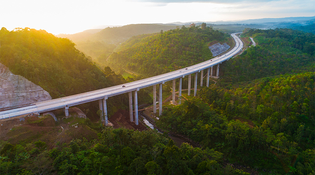 Jembatan Tuntang di jalan tol Semarang - Solo. Foto: dok. Trans Marga Jateng