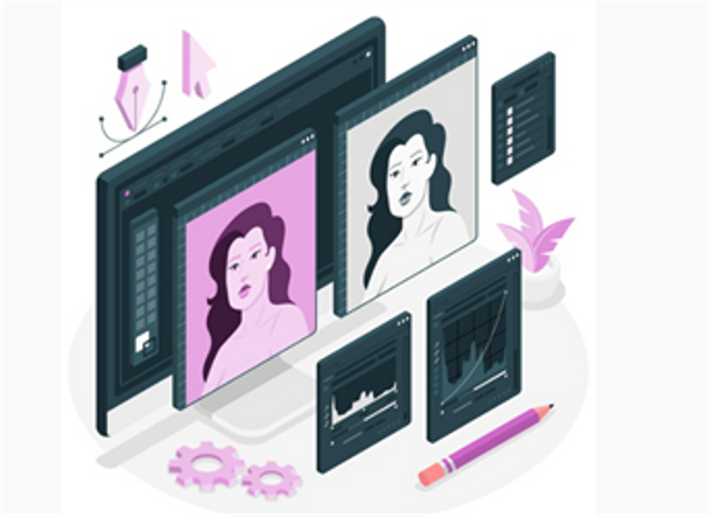 Mengganti background foto secara online. https://www.freepik.com/